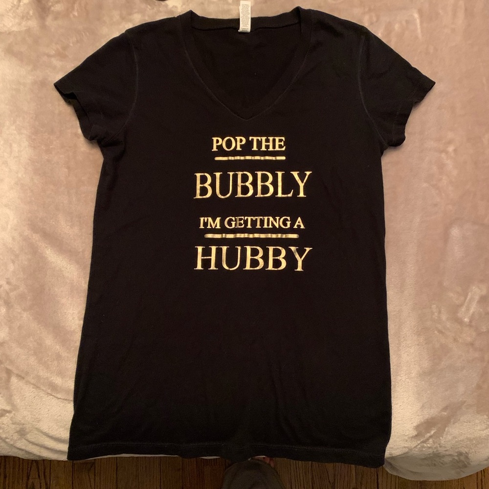Bride Bachelorette “Pop The Bubbly” T-shirt